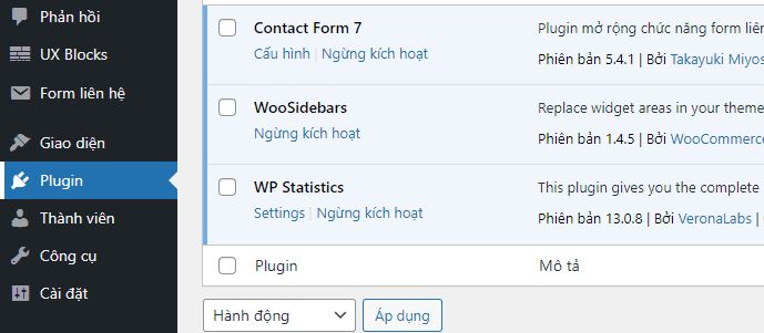 thêm mới plugin