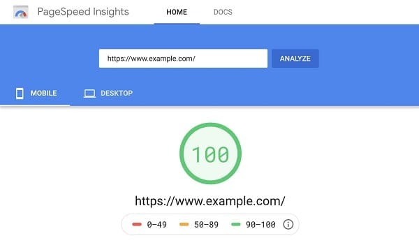 Pagespeed Insights