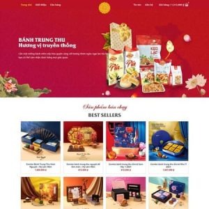 thiết kế web bánh kẹo