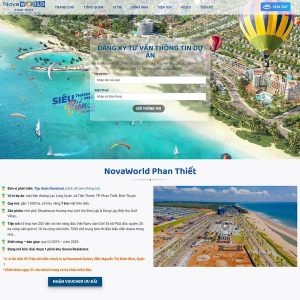 thiết kế web bất động sản