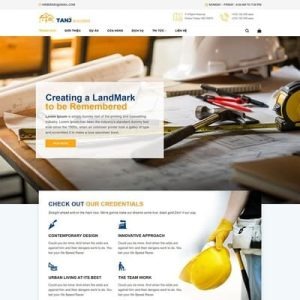 thiết kế web công ty xây dựng,