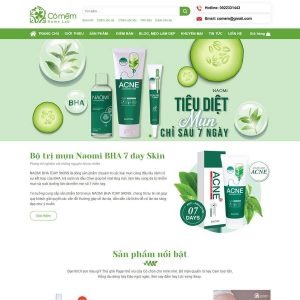 thiết kế website mỹ phẩm