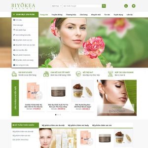 thiết kế website mỹ phẩm