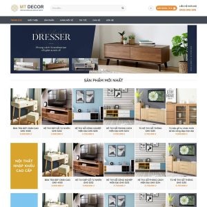 thiết kế web nội thất
