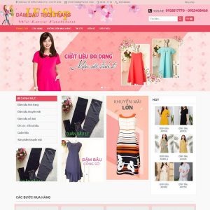 thiết kế web thời trang