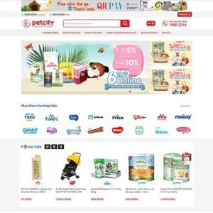 thiết kế web mẹ và bé