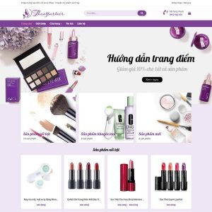 thiết kế website mỹ phẩm