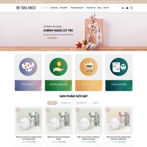 thiết kế website mỹ phẩm