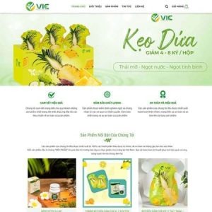 thiết kế web bánh kẹo