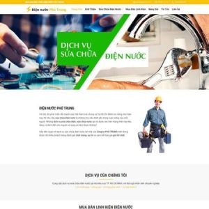 Thiết kế web dịch vụ điện nước