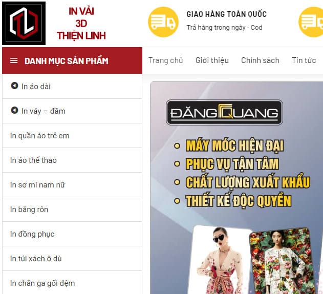 thiết kế web in ấn